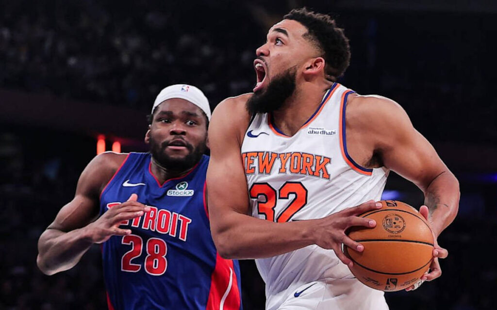 NBA Detroit Pistons vs New York Knicks Game 2 April 21 2025